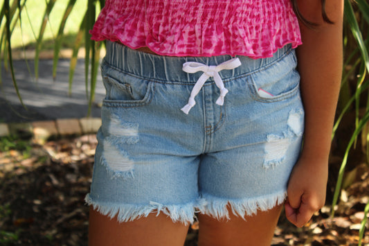 Good Vibes Denim Shorts