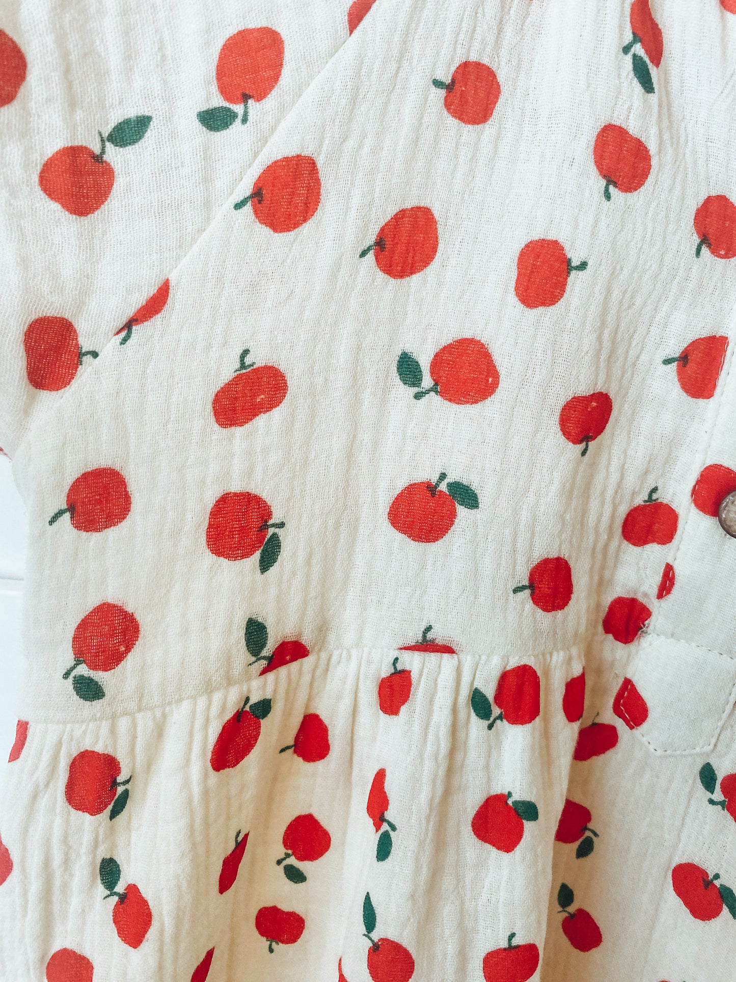 Apple Red Collar Dress